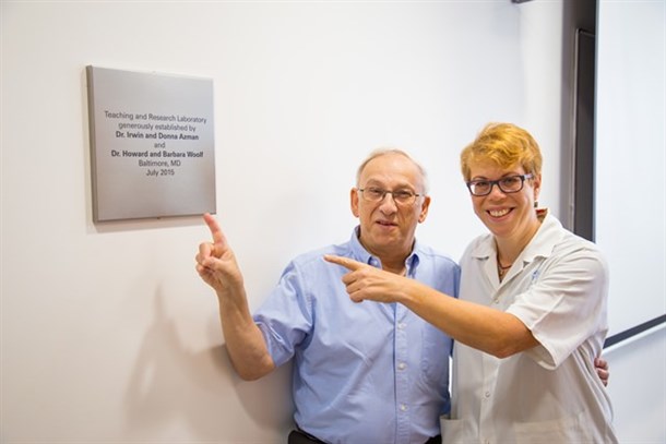 Prof. Fridlender and Dr. Gordon-Shaag dedicate the new laboratory