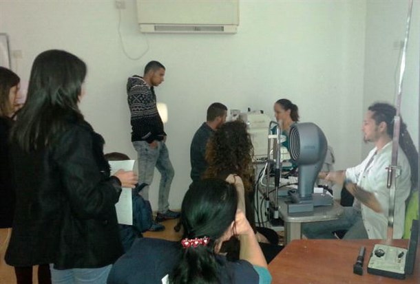 Eye examinations at Beit Jann