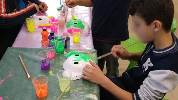 The Purim party for children in special education, in the framework of the Social involvement and community leadership course