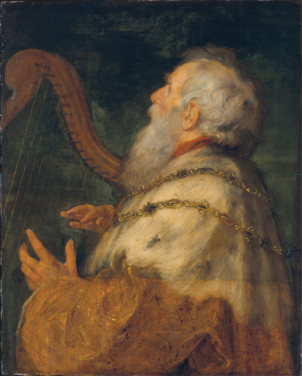 King David plays the harp, 1616, Rubens // Photo from the free media repository by wikipedia